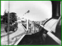 Picture from the footplate of an engine approaching Dundonald