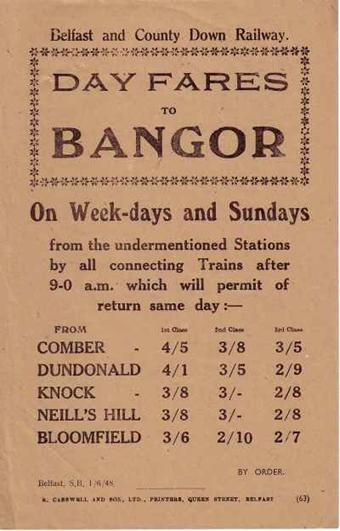 Bangor excursion flyer